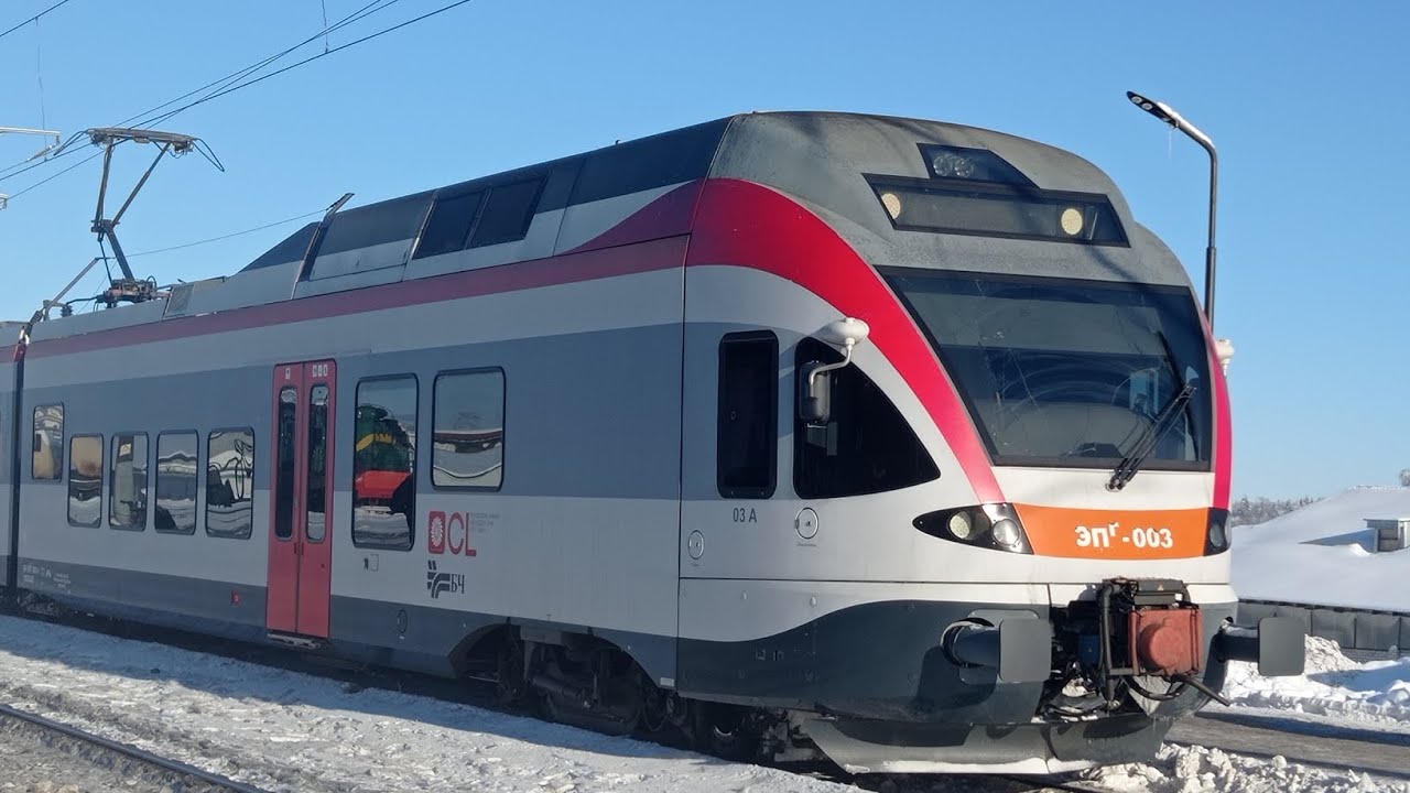 Поезд №7817 Беларусь - Минск Пассажирский STADLER FLIRT ЭП  ⷢ- 003 