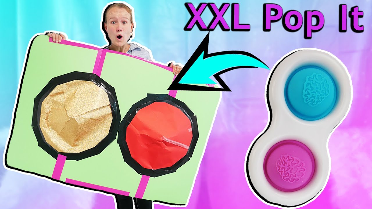 DAS GRÖßTE FIDGET TOY DER WELT?! Kathi bastelt ein riesen großes DIY Pop It! Was sagt die Crew dazu?