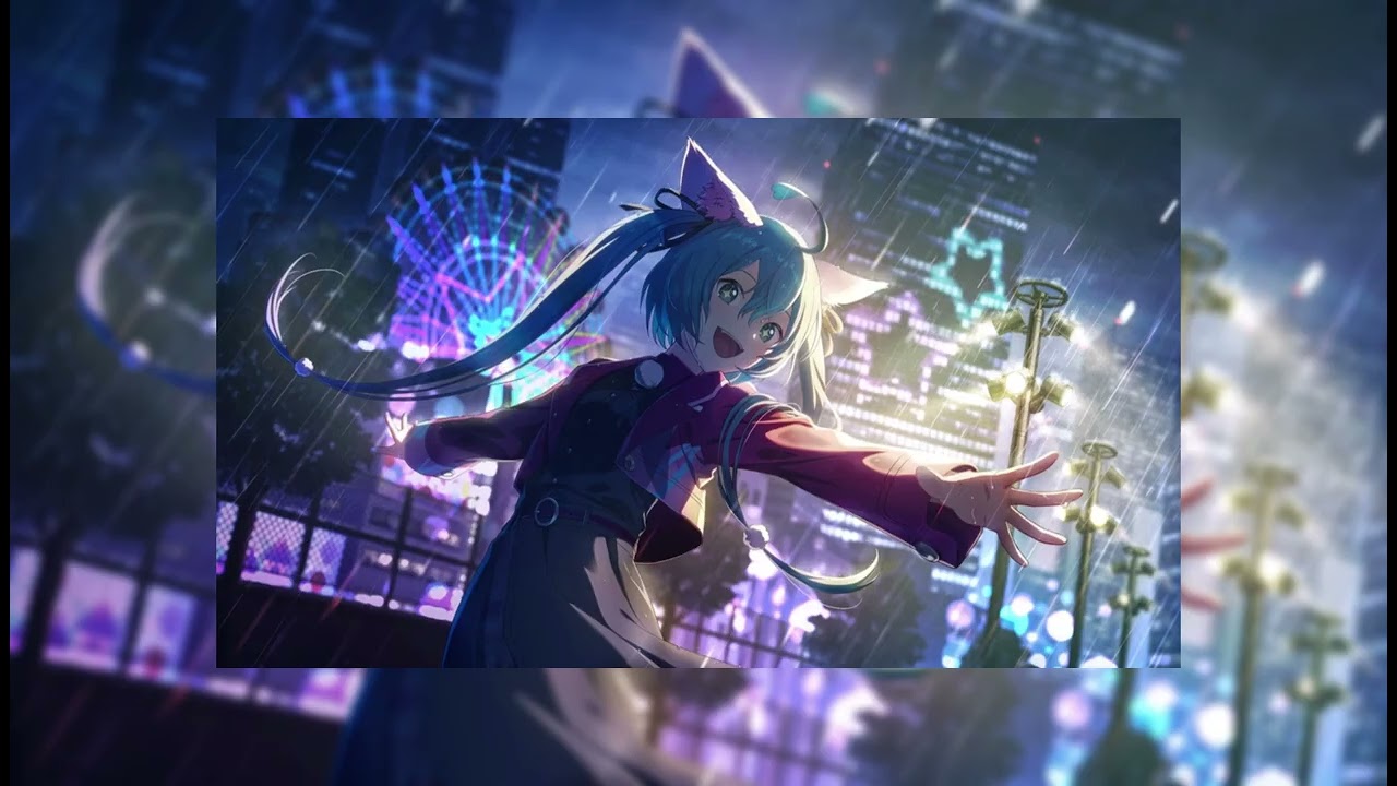 jet black hatsune miku nightcore sped up (thanks with my 460 subscribe)