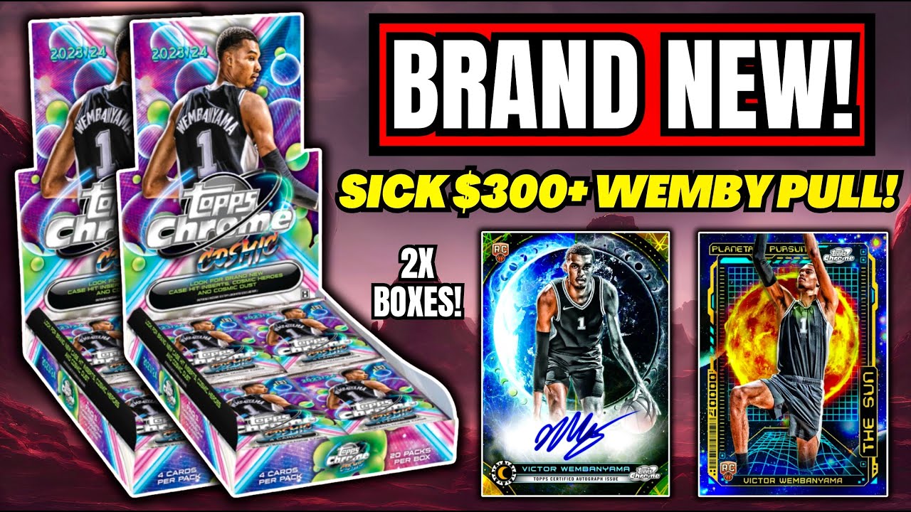 *2023 TOPPS CHROME COSMIC BASKETBALL HOBBY BOX REVIEW!🏀 INSANE WEMBY PULL!🤯