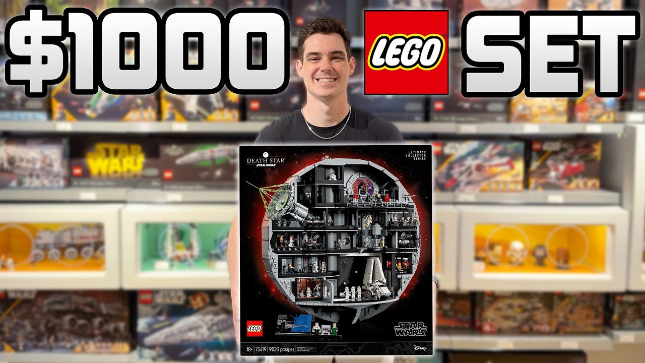 The $1,000 LEGO Death Star EXPERIENCE! (MandR Vlog)