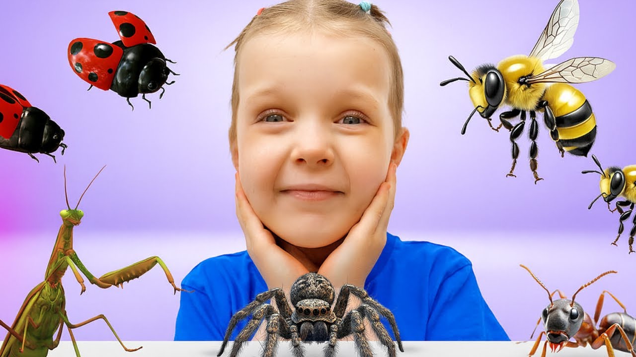 Приключение по ловле жуков! 🐛🔍 Алекс исследует и узнаёт насекомых