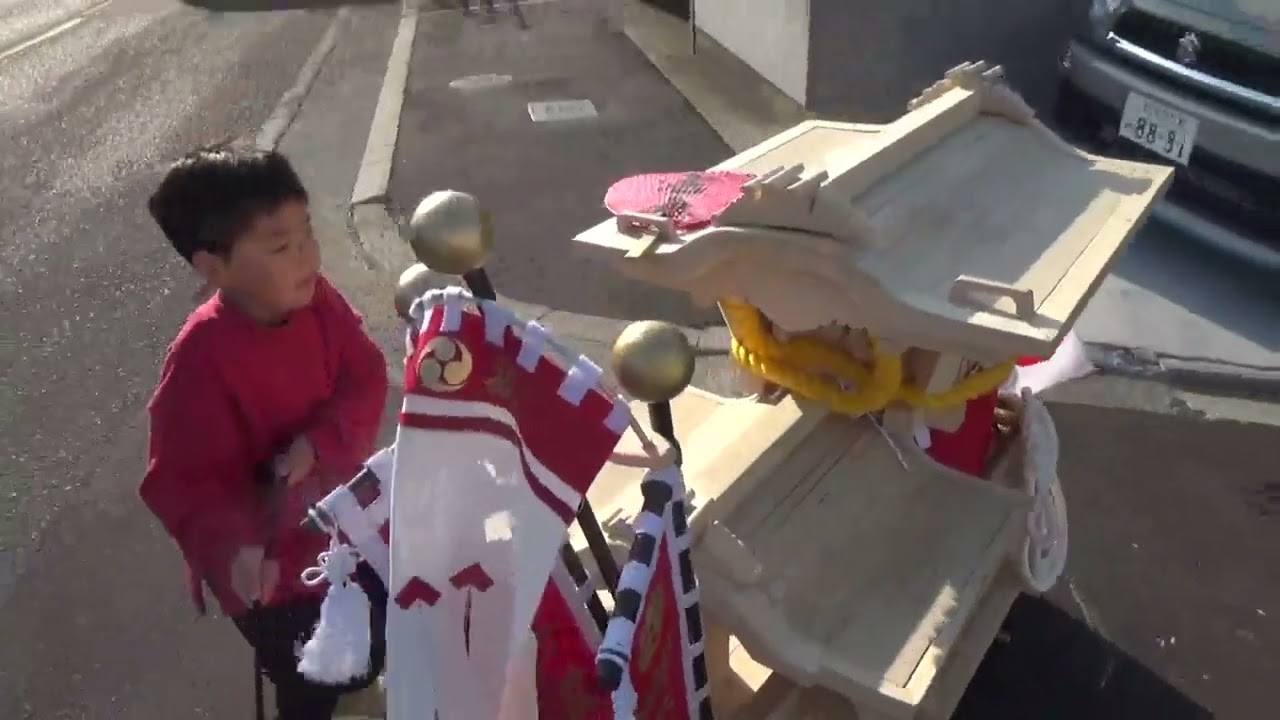 ミニだんじり　小坂町新調試し曳き①