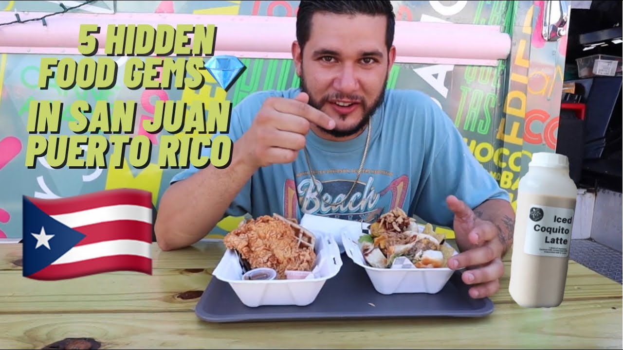 5 HIDDEN FOOD GEMS 💎 IN SAN JUAN PUERTO RICO 🇵🇷  | FOOD  VLOG |