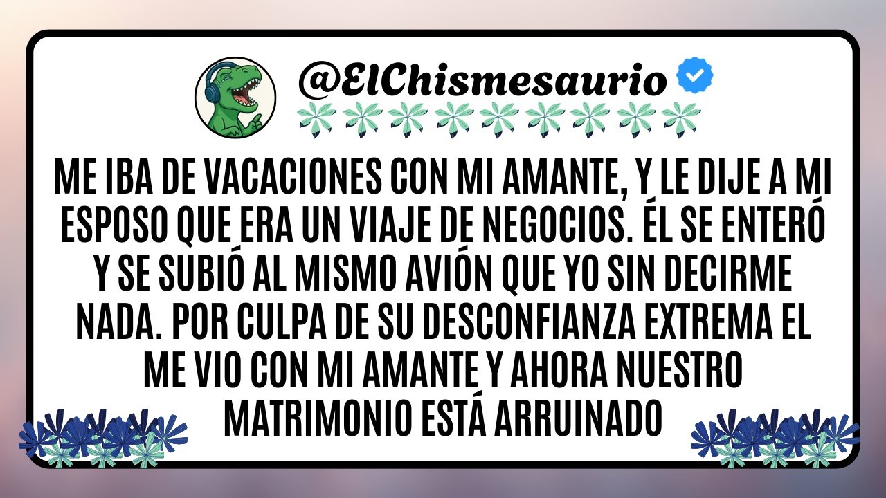 Me iba de vacaciones con mi amante, y le dije a mi esposo que era un viaje de negocios.