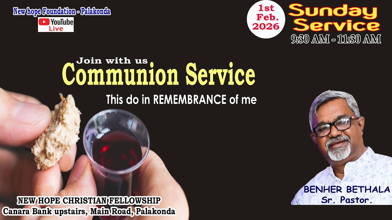 1st Feb 2026 - Sunday Worship ‪@ New Hope Foundation - Palakonda