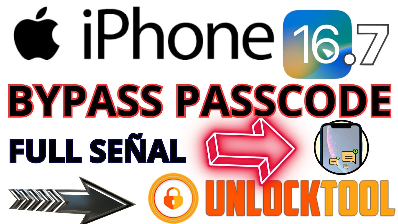 IPHONE 🍎 BYPASS PASSCODE IOS 16.7 FULL SEÑAL 🌎 NO BOOTLOOP, FULL NOTIFICACIONES BY UNLOCKTOOL ✅️✅️