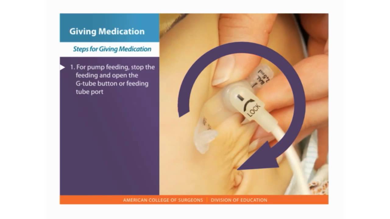 Feeding Tube Skills: Giving Medication