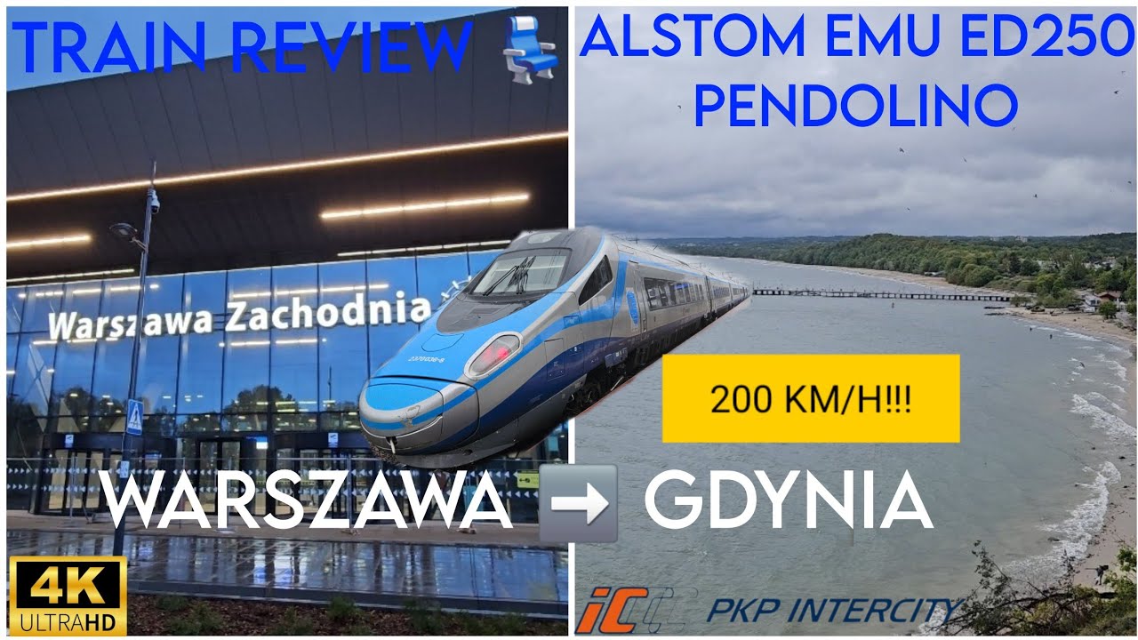 [4K] TRAIN REVIEW | PKP Intercity | Alstom EMU ED250 Pendolino | EIP 1500 [ENG SUBTITLES]