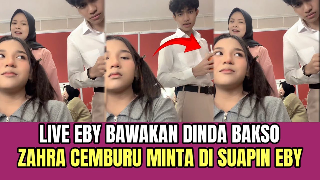 KOCAK! Eby Bawakan Dinda Bakso, Zahra Cemburu Minta di Suapin Eby!