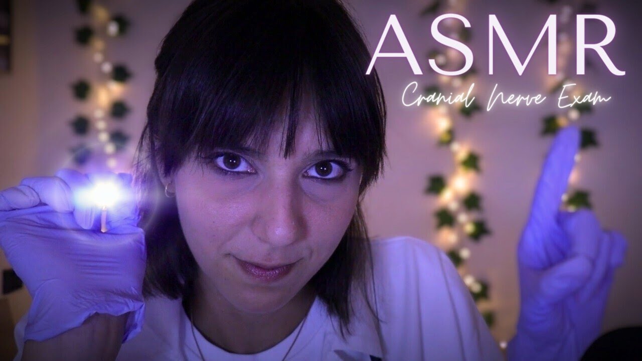 ASMR ita | 💜 ESAME DEI NERVI CRANICI rilassante + segui la LUCE 🔦 | MEDICAL ROLEPLAY 🩺