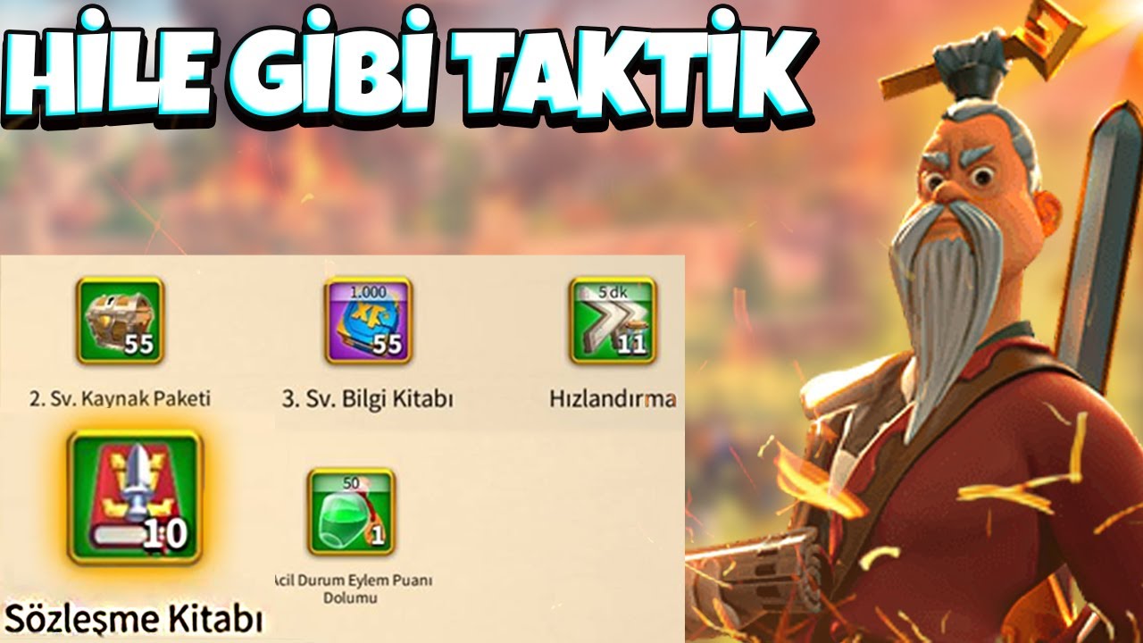 HİLE GİBİ KALE KİTAP TAKTİĞİ - Rise of Kingdoms