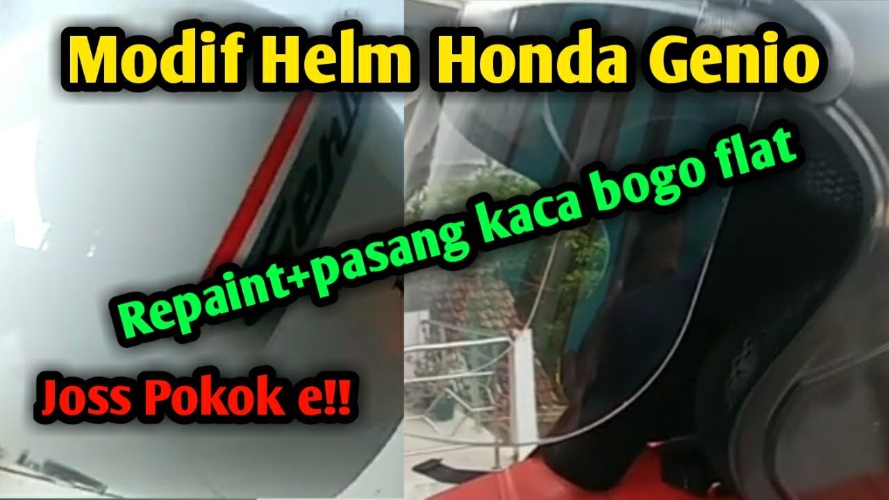 Modif Helm Honda Kaca bogo