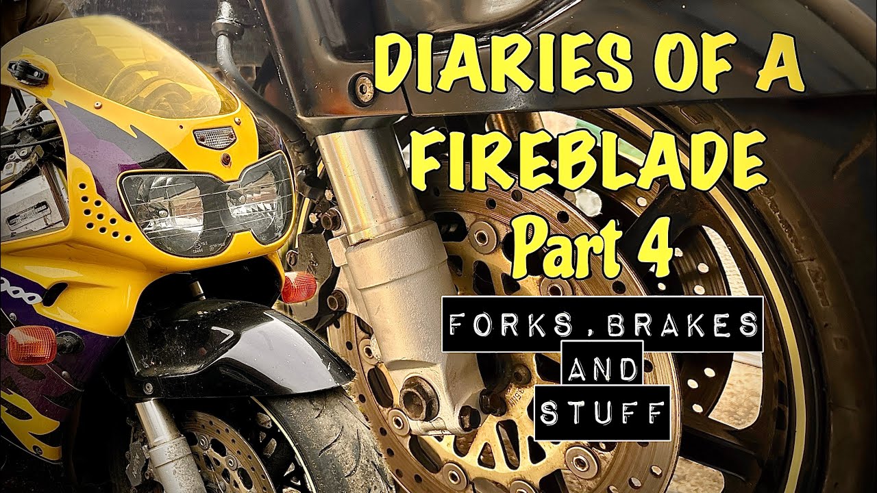 Blade Diaries - Part 4: Forks, Brakes & Stuff! Fireblade Restoration #fireblade  #cbr900