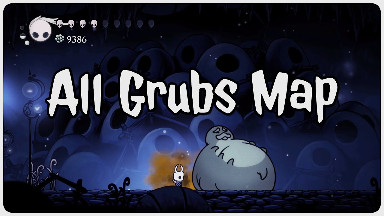 Hollow Knight - Collector's Map - All Grubs