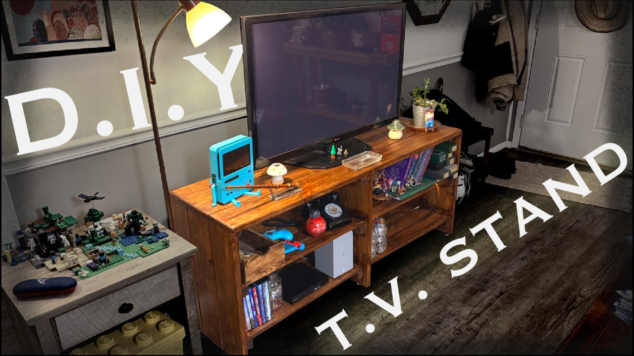 I Made a T.V. Stand with Free Wood I Found