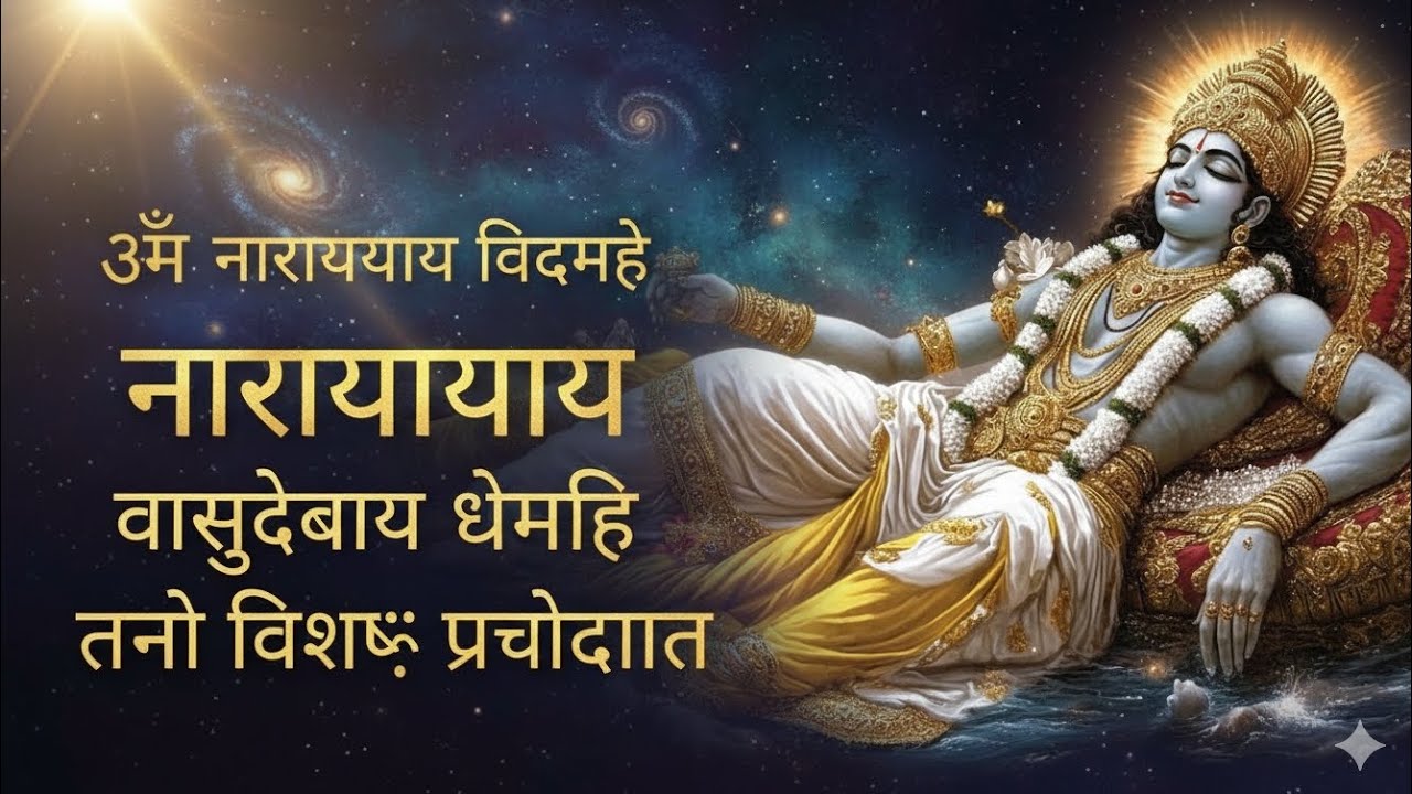Lord Vishnu Gayatri Mantra: 108 Times for Peace & Protection #VishnuGayatriMantra #lordvishnu