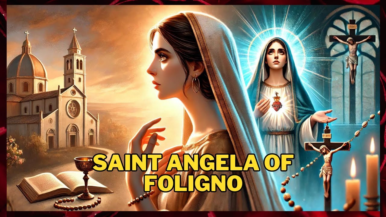 ✝️ THE STORY OF SAINT ANGELA OF FOLIGNO FROM A WORLDLY LIFE TO HOLINESS 🌹