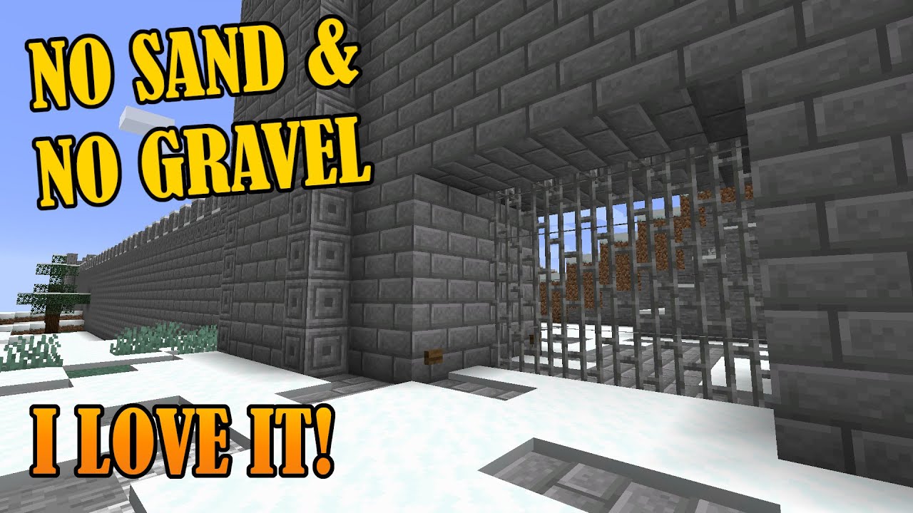 How To Build A Portcullis Gate In Minecraft Without Sand Or Gravel
