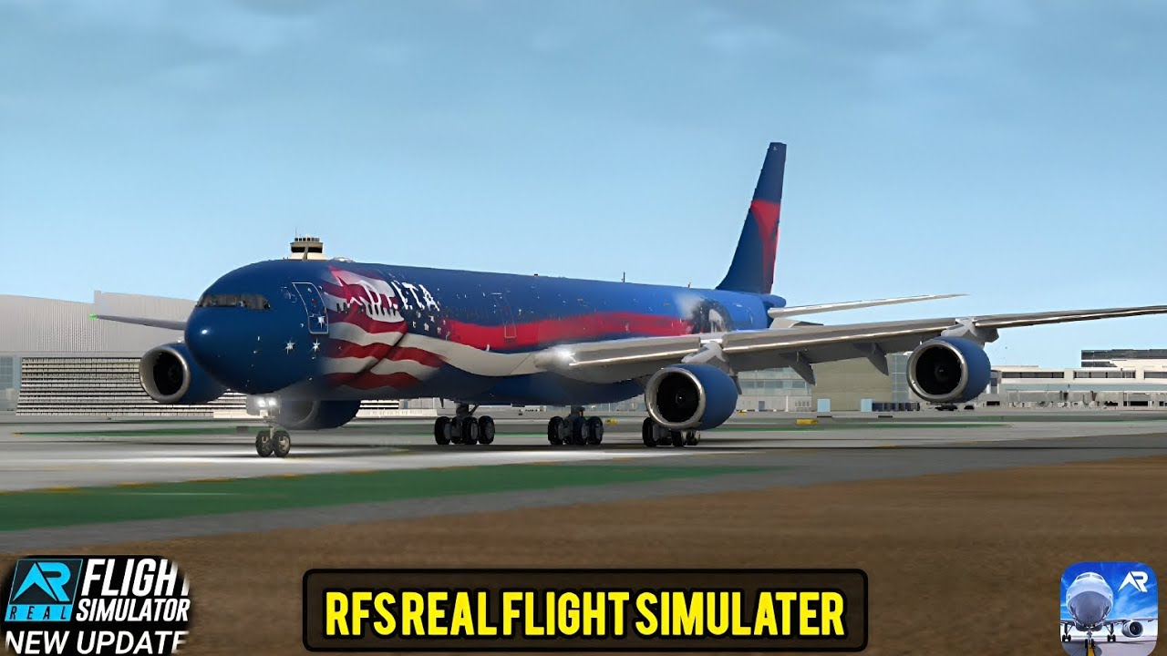 RFS Real flight simulater Los To San fransico Delta A340.600 full flight 