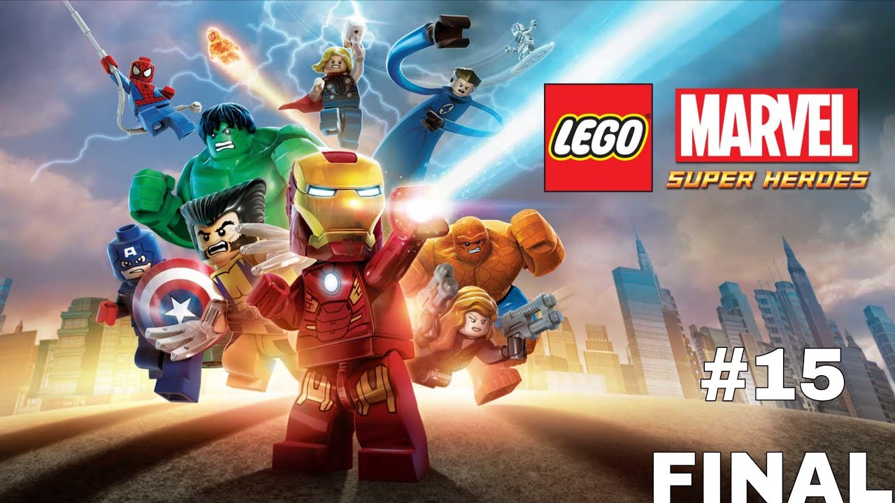 Lego Marvel super a batalha épica entre heróis e vilões vs galactos e Loki 