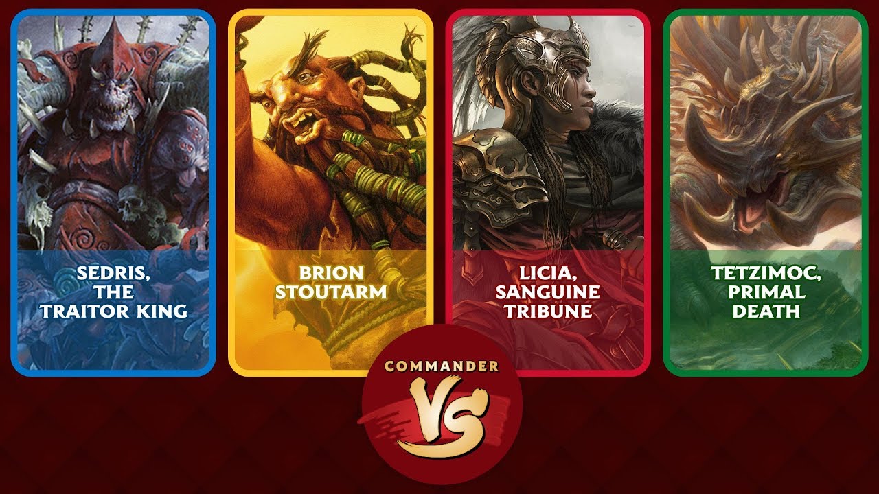 Commander VS S13E2: Sedris vs Brion vs Licia vs Tetzimoc [EDH]