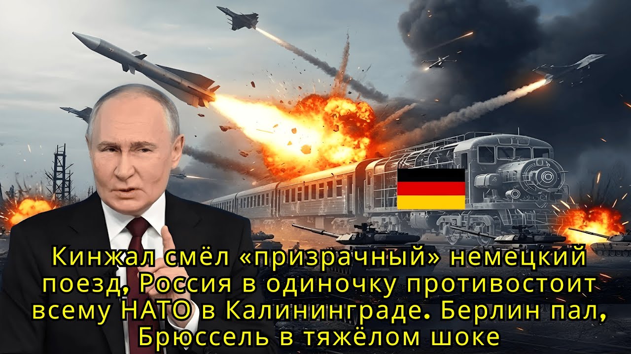 Кинжал смёл «призрачный» немецкий поезд, Россия в одиночку противостоит всему НАТО в Калининграде !