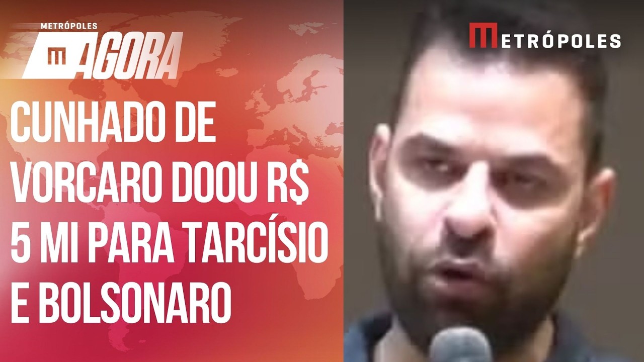 Alvo da PF, cunhado de Vorcaro doou R$ 5 milhões para Tarcísio e Bolsonaro