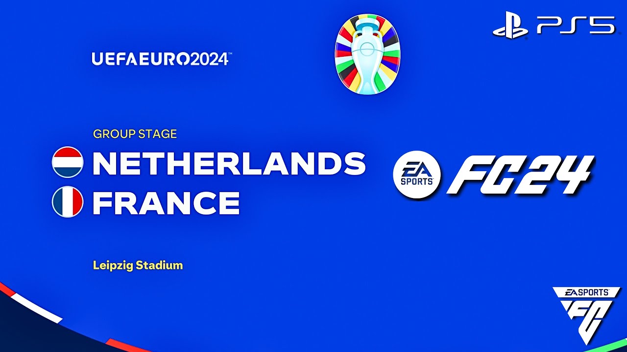 FC 24 - Netherlands vs. France - EURO 2024 Group Stage Matchday 2 Match | PS5™ [4K60]