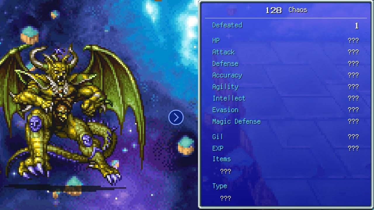 Chaos Boss fight - Chaos Shrine (the past) B5 - Final fantasy 1 Pixel Remaster+ (iOS Apple Arcade)