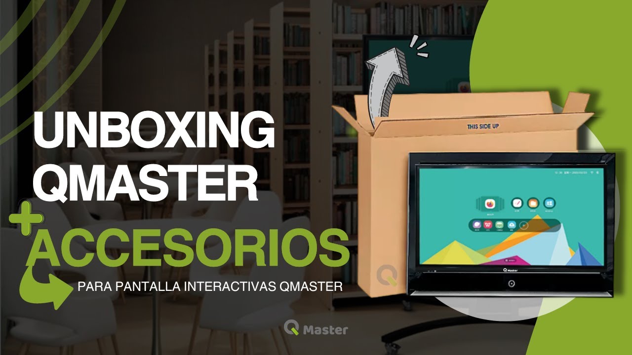 Unboxing Pantalla Interactiva Qmaster ¡Accesorios incluidos!