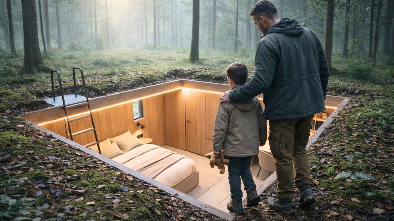 A Father Builds a Hidden Underground House for His Young Son
