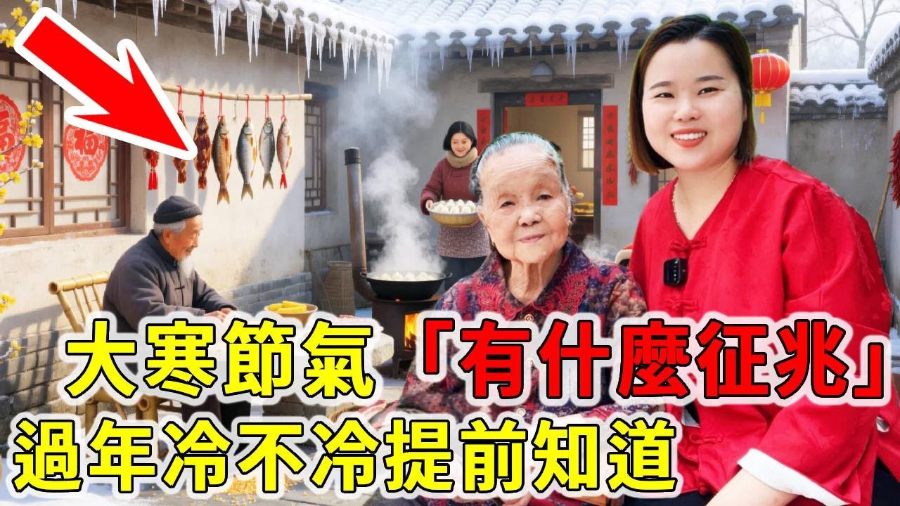 大寒節氣有什麼徵兆？60年一遇的早大寒！今年過年到底冷不冷呢？早看早知道【大脸妹传承粤语文化】