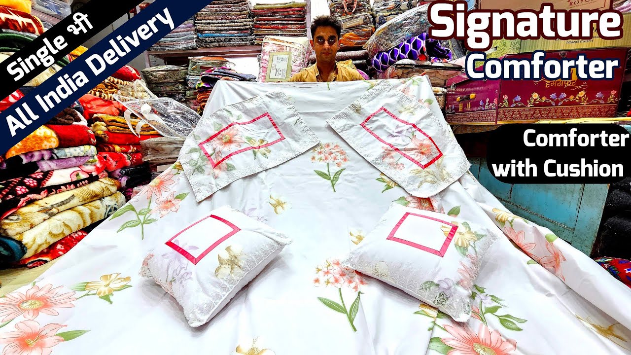 Comforter Blanket सबसे सस्ते 💥 Retail Wholesale blanket kambal market in Delhi Chandni chowk India