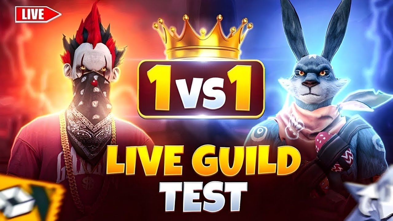 FREE FIRE LIVE CUSTOM ROOM AND GUILD TEST 1V1 1V2 1V3 1V4 AJAO #freefirelive #fflive #live