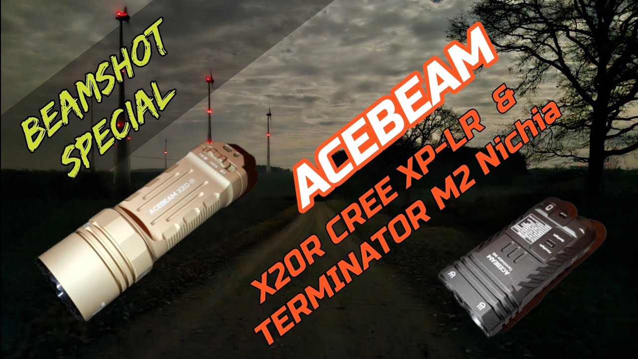 Acebeam X20R XP LR Terminator M2 Nichia 519A, небольшой тестовый образец, только для практическог...