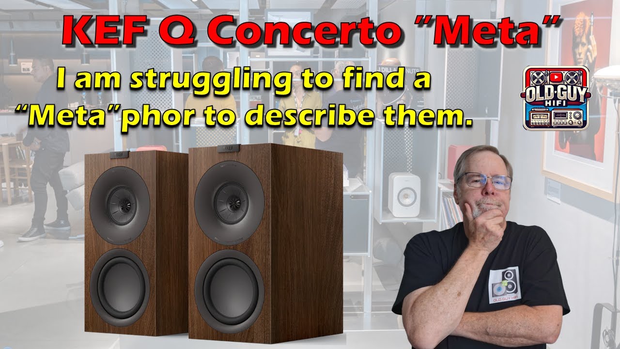 KEF Q Concerto ”Meta”. I am struggling to find a “Meta”phor to describe them. Maybe meh?