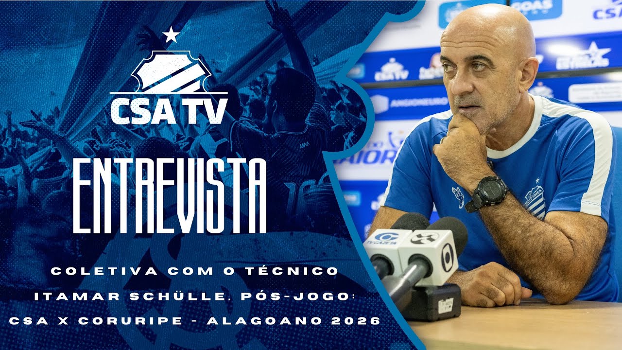 Coletiva p&oacute;s-jogo com o t&eacute;cnico Itamar Sch&uuml;lle: CSA 3x0 Coruripe - 11.01.26