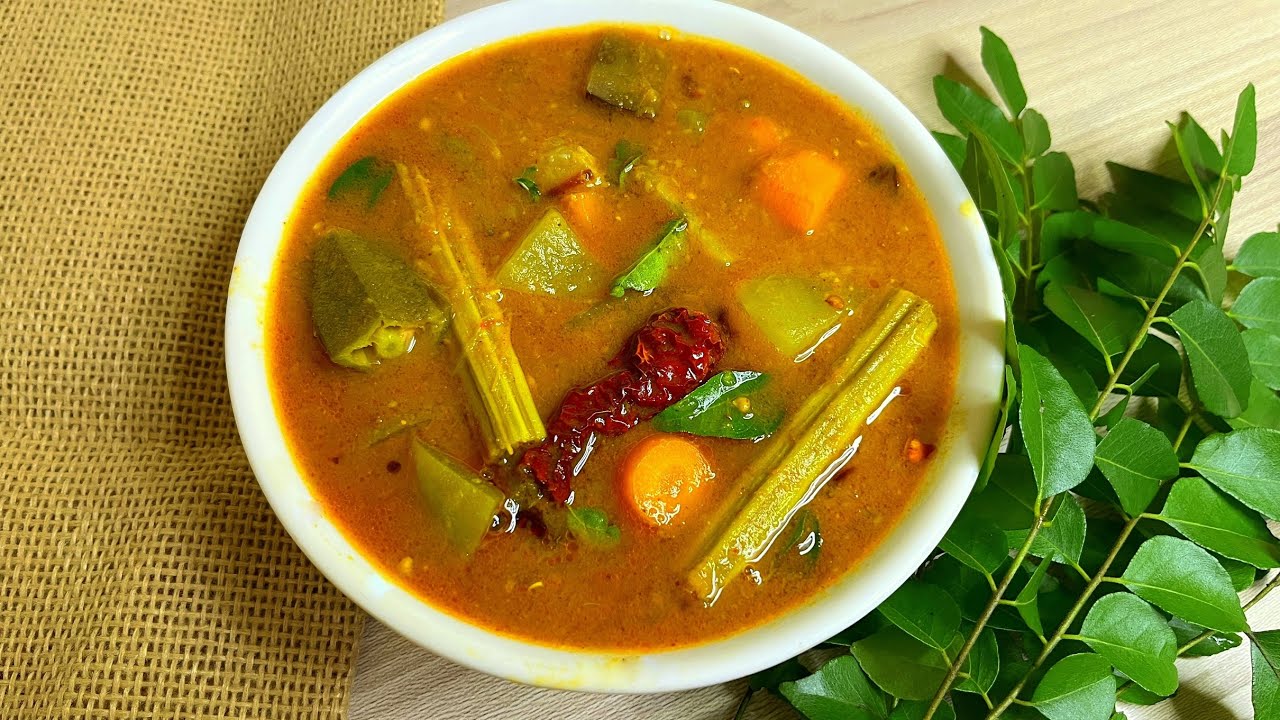 ഈസി സദ്യ സാമ്പാർ 👌/ Easy & Tasty Kerala Sadya Sambar / Onam Sadya sambar in pressure cooker