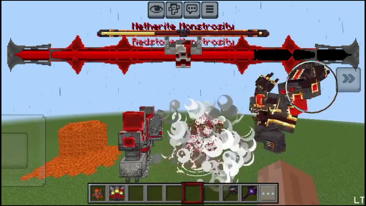 Mechanicraft redstone monstrosity vs new netherite monstrosity 