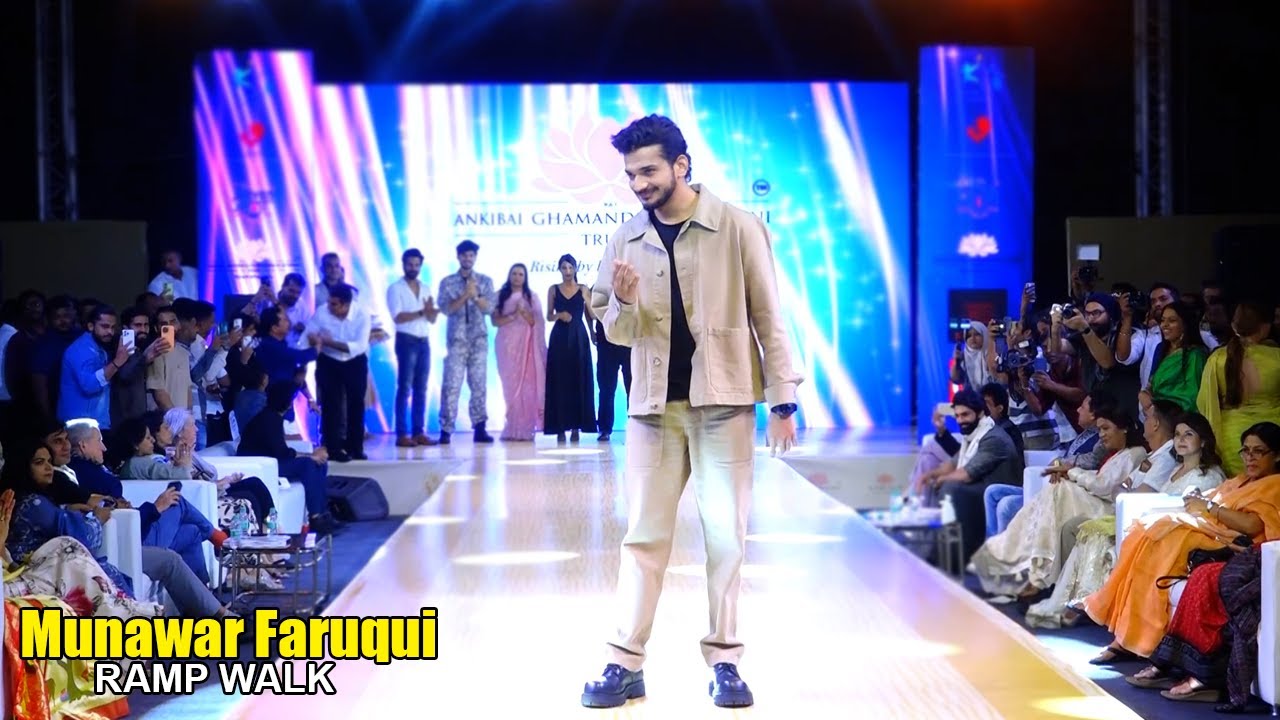 Munawar Faruqui Ramp Walk For Pillars Of Humanity