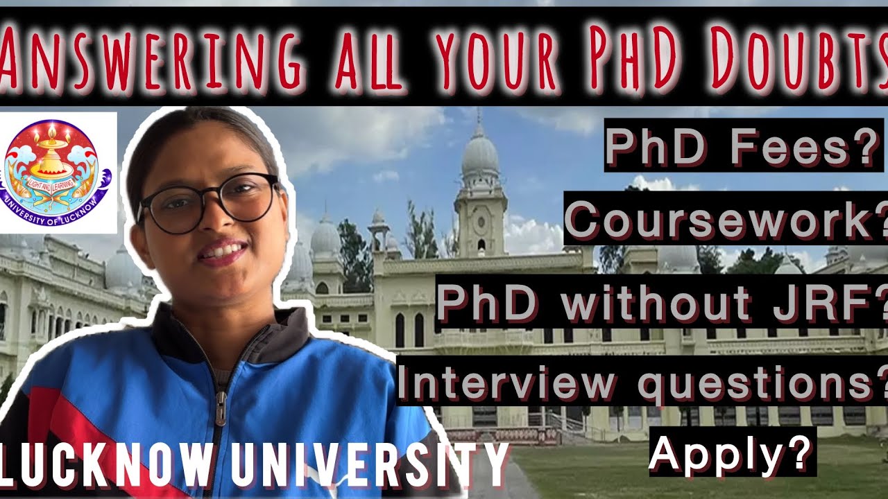 PhD Lucknow University || Answering all your Questions #phd #lucknowuniversity #phdadmission 
