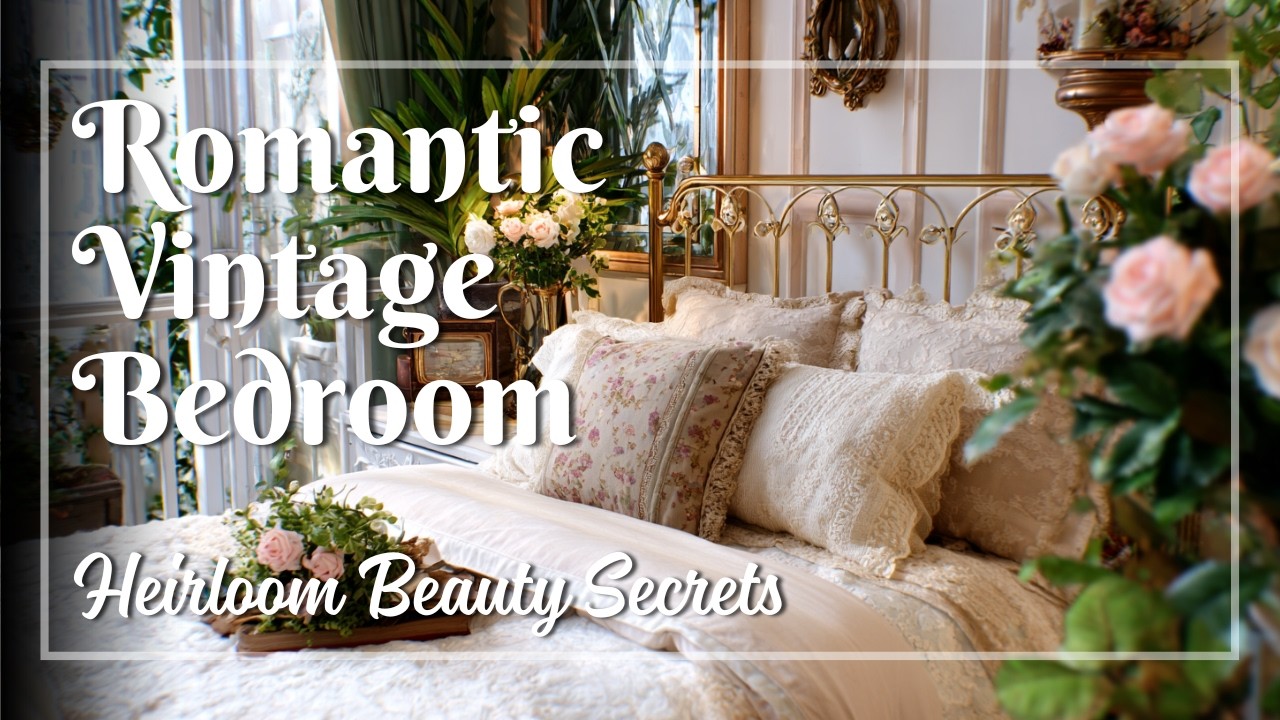 Romantic Vintage Bedroom Styling Ideas 💐 How Soft Details Create Heirloom Level Beauty