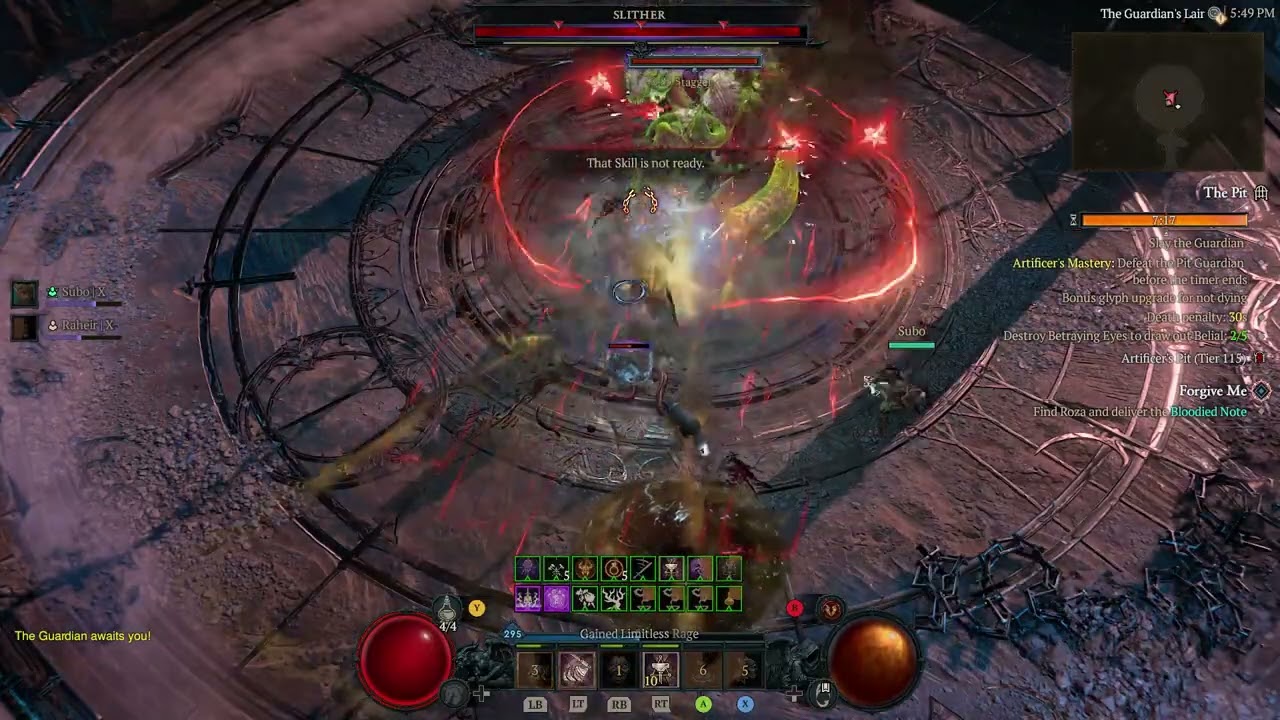 Diablo IV s11 Bam Bam HoTa Barb Pit T115