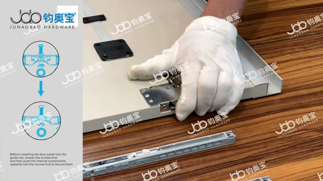 new!sliding door roller with soft closing damper insert installation