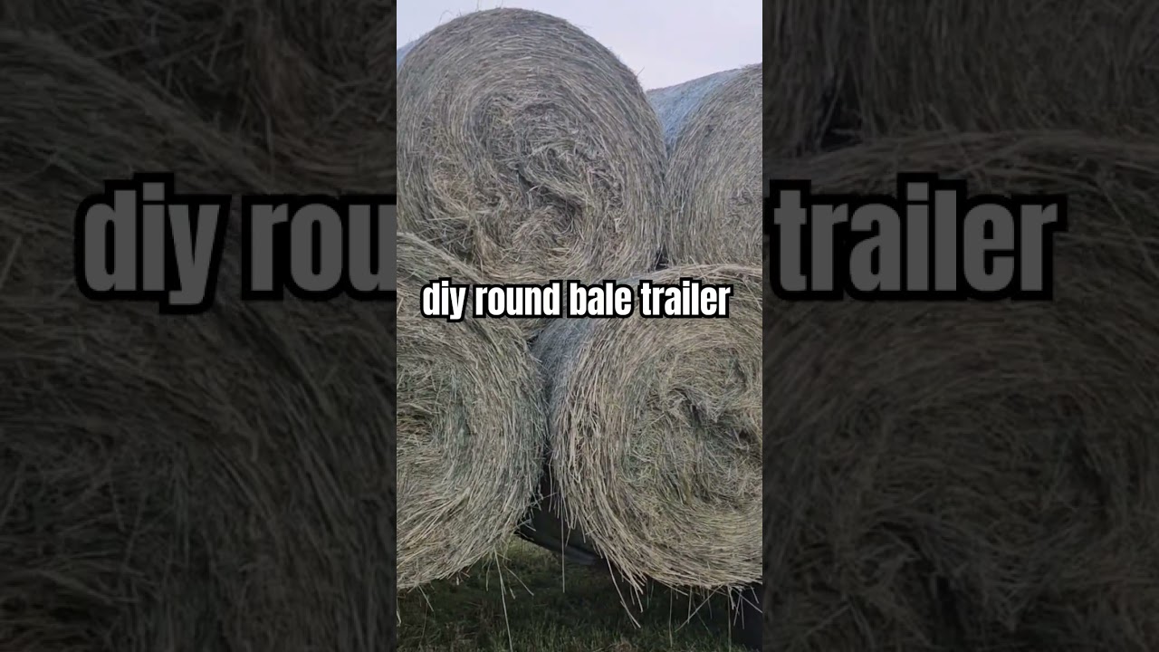 home made round bale trailer
