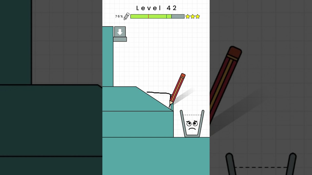 Happy Glass - Level 42. Three Stars Solution. Gameplay Walkthrough