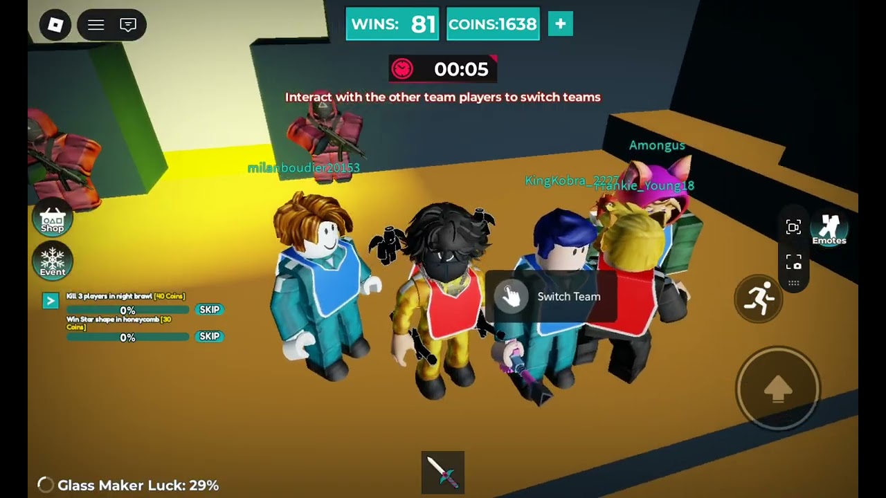 Geting to sky squid in squid game