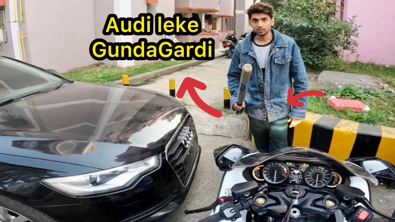 Ghar Ke Bahar Gunda Gardi😡 Hayabusa vs Audi 😱