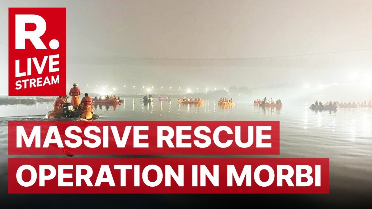 Gujarat Bridge Collapse LIVE | Rescue Operation Underway In Morbi | Republic TV Live From Morbi